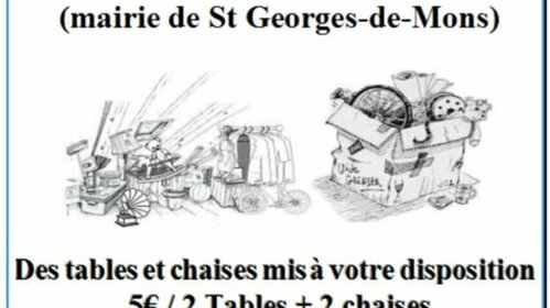 Brocante 18 mars en salle des fêtes